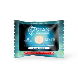 7 Stax 7-Hydroxymitragynine Blue Razz Chewable 150mg Tablet