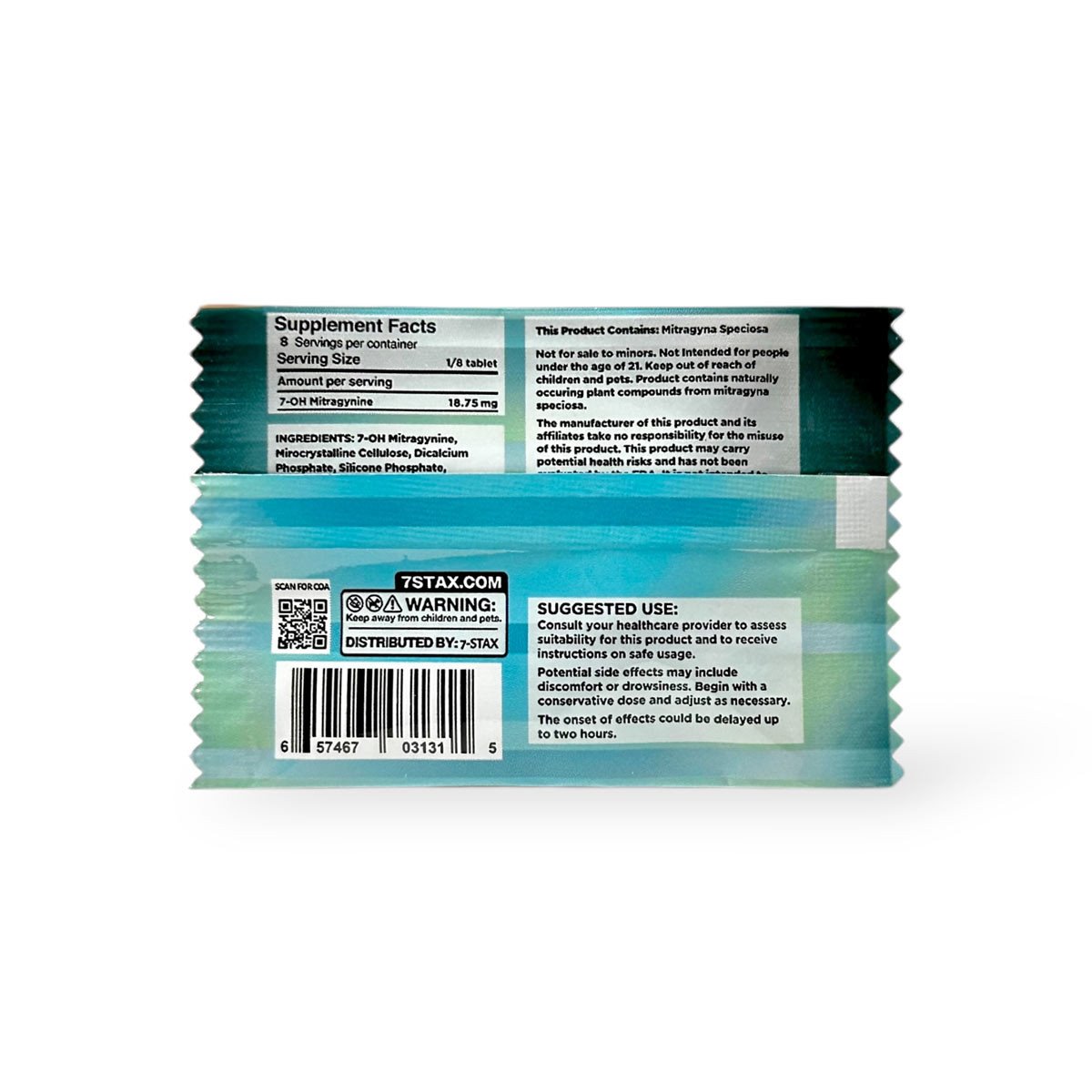 7 Stax 7-Hydroxymitragynine Blue Razz Chewable 150mg Tablet
