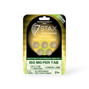 7 Stax 7-Hydroxymitragynine Lemon Lime Chewable 150mg Tablet