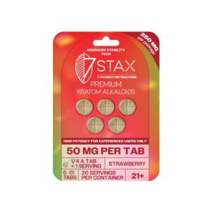 7Stax Premium 7-OH Kratom Alkaloid Tablets (250mg - 5 Count)