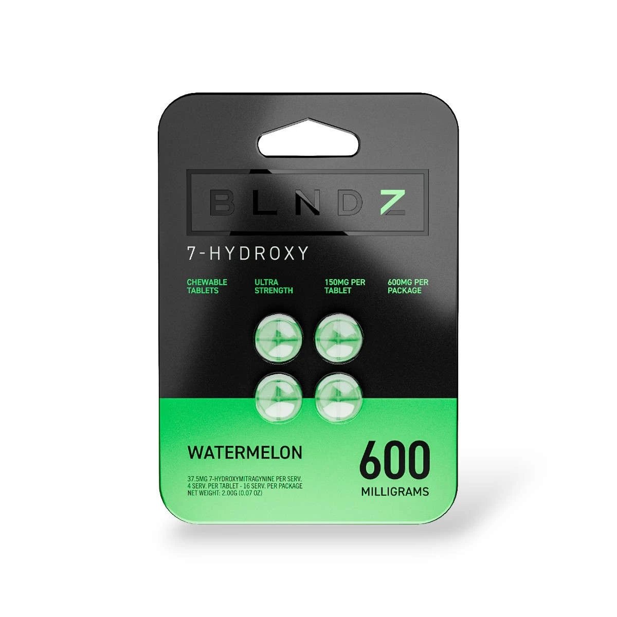 BLNDZ Ultra Strength 7- Hydroxymitragynine Watermelon 150mg Tablet