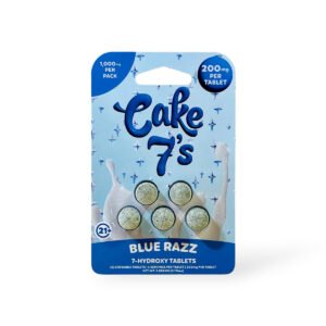 Cake 7's 7-Hydroxy Chewable Tablets Blue Razz 200mg