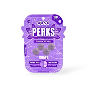 Dozo Perks Extreme Potency 7-OH Omnia Grape 100mg Per Tablet