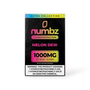 numbz 7- Hydroxymitragynine Chewable Melon Dew 100mg Tablet