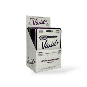Vivid+ 7-Hydroxy Chewable Tablets Grape Punch 200mg