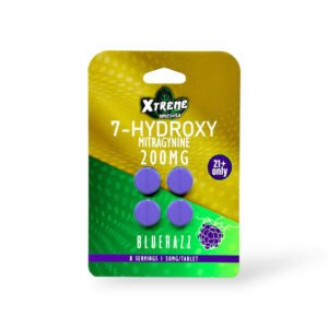 Xtreme Speciosa 7 Hydroxy Chewable Tablets Bluerazz 200mg